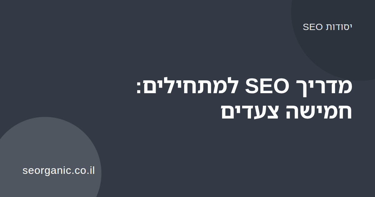 אדם מנתח נתוני חיפוש בגוגל על מחשב נייד, איור למדריך SEO למתחילים